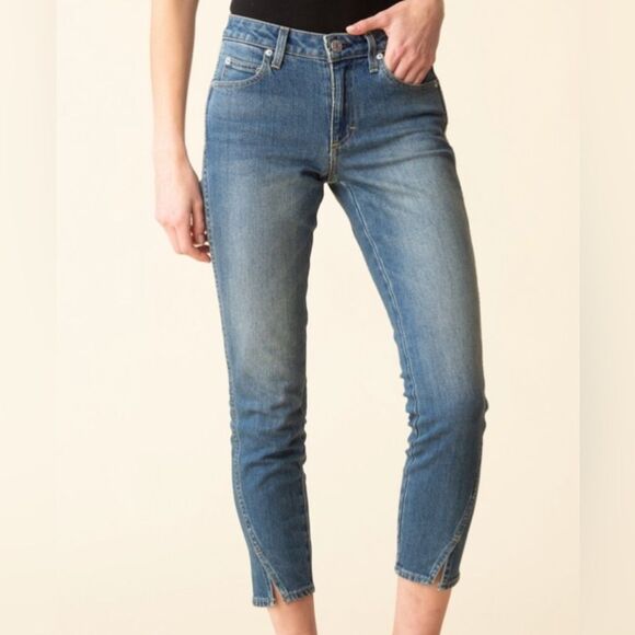 Amo Twist Seam Mid Rise Ankle Skinny Jeans In Liberty women’s Size 28 - Picture 1 of 6